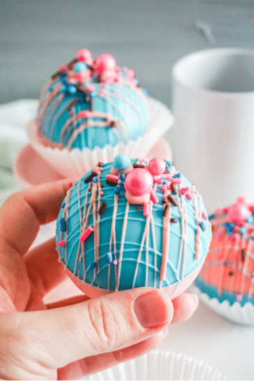 Cotton Candy Hot Cocoa Bombs