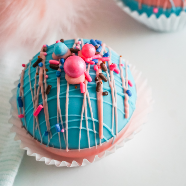 gender reveal hot cocoa bombs